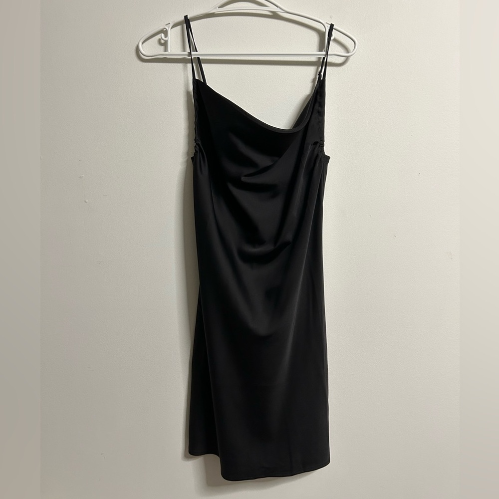 Forever 21 Black Midi Slip Dress